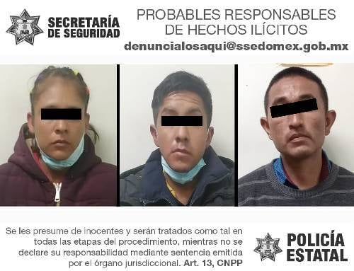 Capturan a cuatro presuntos ladrones de auto en Xalatlaco